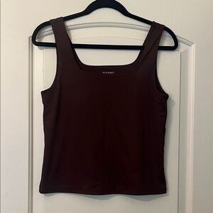 Old Navy Women's Dark Brown Tank Crop Top (L)